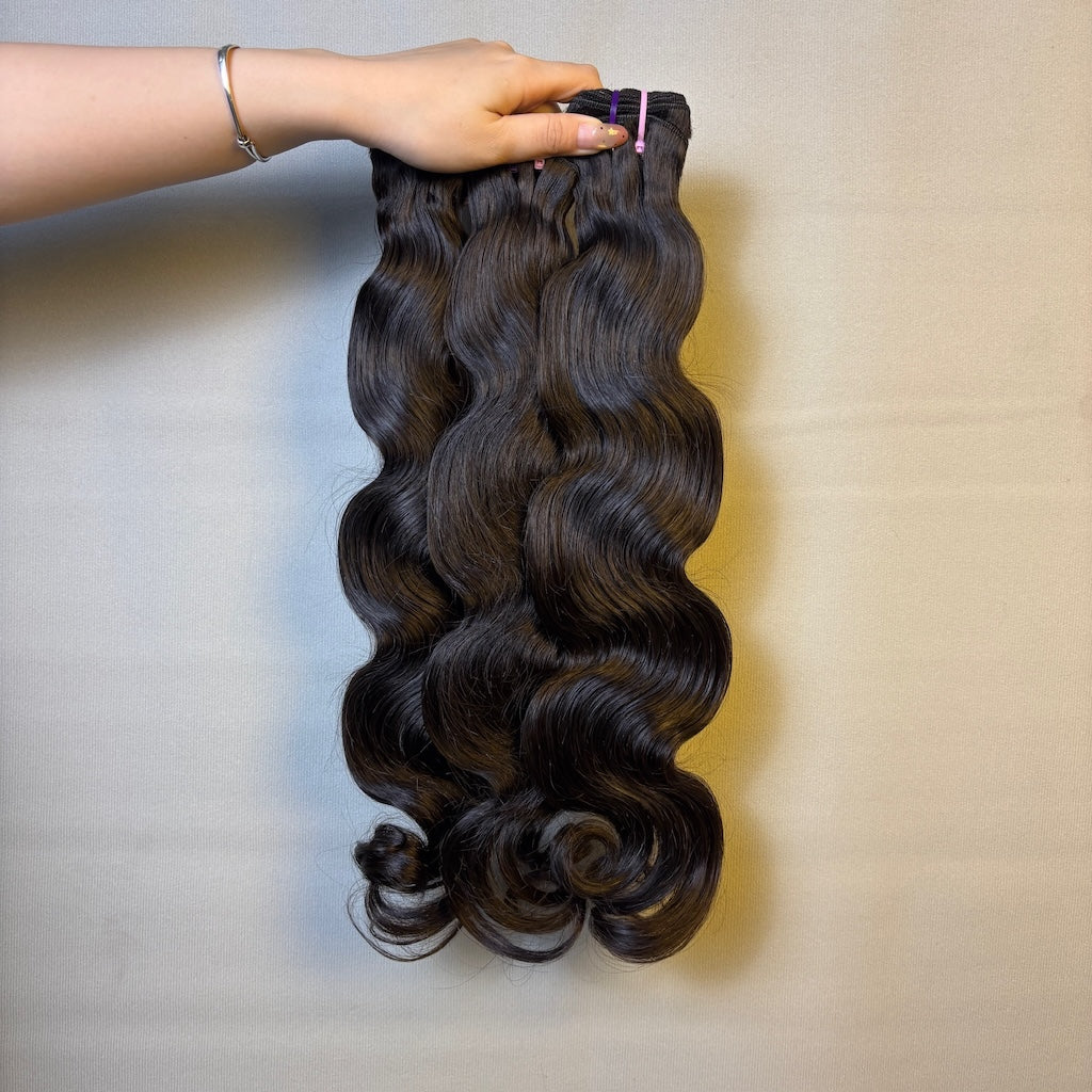 Raw Vietnamese & Cambodian Body Wave Hair Bundles Wholesale – 100% Human Hair, Super Double Drawn, Full & Soft & ucharminghair