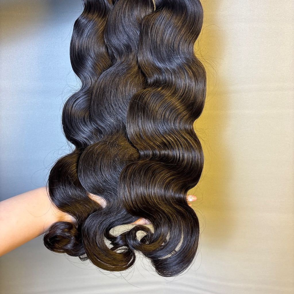 Raw Vietnamese & Cambodian Body Wave Hair Bundles Wholesale – 100% Human Hair, Super Double Drawn, Full & Soft & ucharminghair