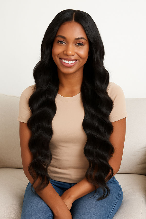 Raw Loose Wave Human Hair Bundles – Super Double Drawn | Natural Black & Blonde | Wholesale for Black Women Hairdressers