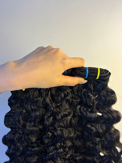 Ucharming Hair Top Raw A+ Pro Hair Bundle Cheveux raides Body Water Loose Deep Wave Bouclés Crépus Vente en gros 