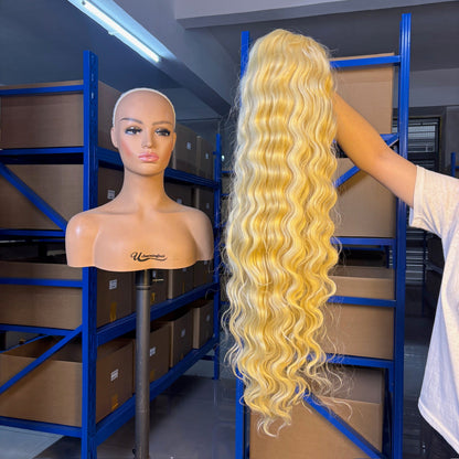 Wholesale Deep Wave HD Lace Wig – Frontal (13x4, 13x6) & Closure (2x6–7x7), Highest Quality Raw Vietnamese/Indian Human Hair, Double Drawn for Salons & Stylists