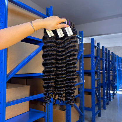 Wholesale Loose Deep Wave Raw Human Hair Bundles – Super Double Drawn, Thick & Smooth for Hairdressers&  ucharminghair