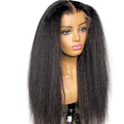 Wholesale Raw Kinky Straight Transparent Lace Wig – 13x4, 13x6 Frontal & 2x6–7x7 Closure, 100% Human Raw Hair for Black Women