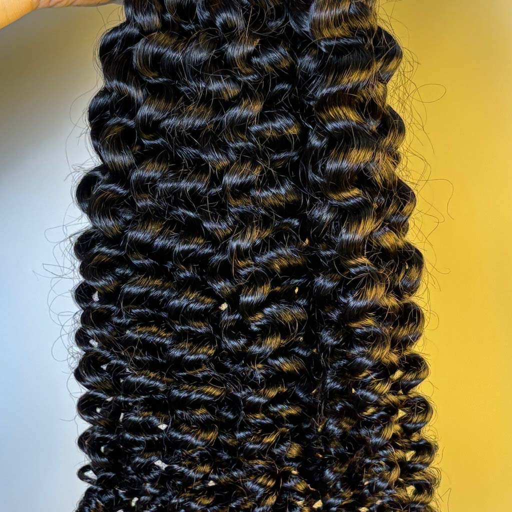 Raw Kinky Curly Bulk Hair – Double Drawn, Full &amp; Thick, No Shedding, High Quality