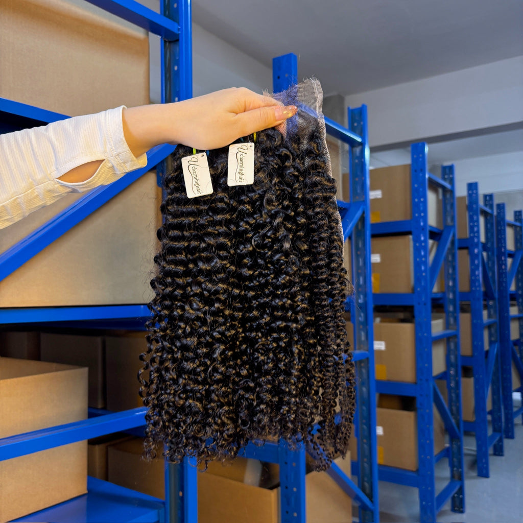 Wholesale Raw Kinky Curly HD Lace Frontal & Closure – Transparent HD Lace, Small Knots,  Human Hair for Salons & Stylists