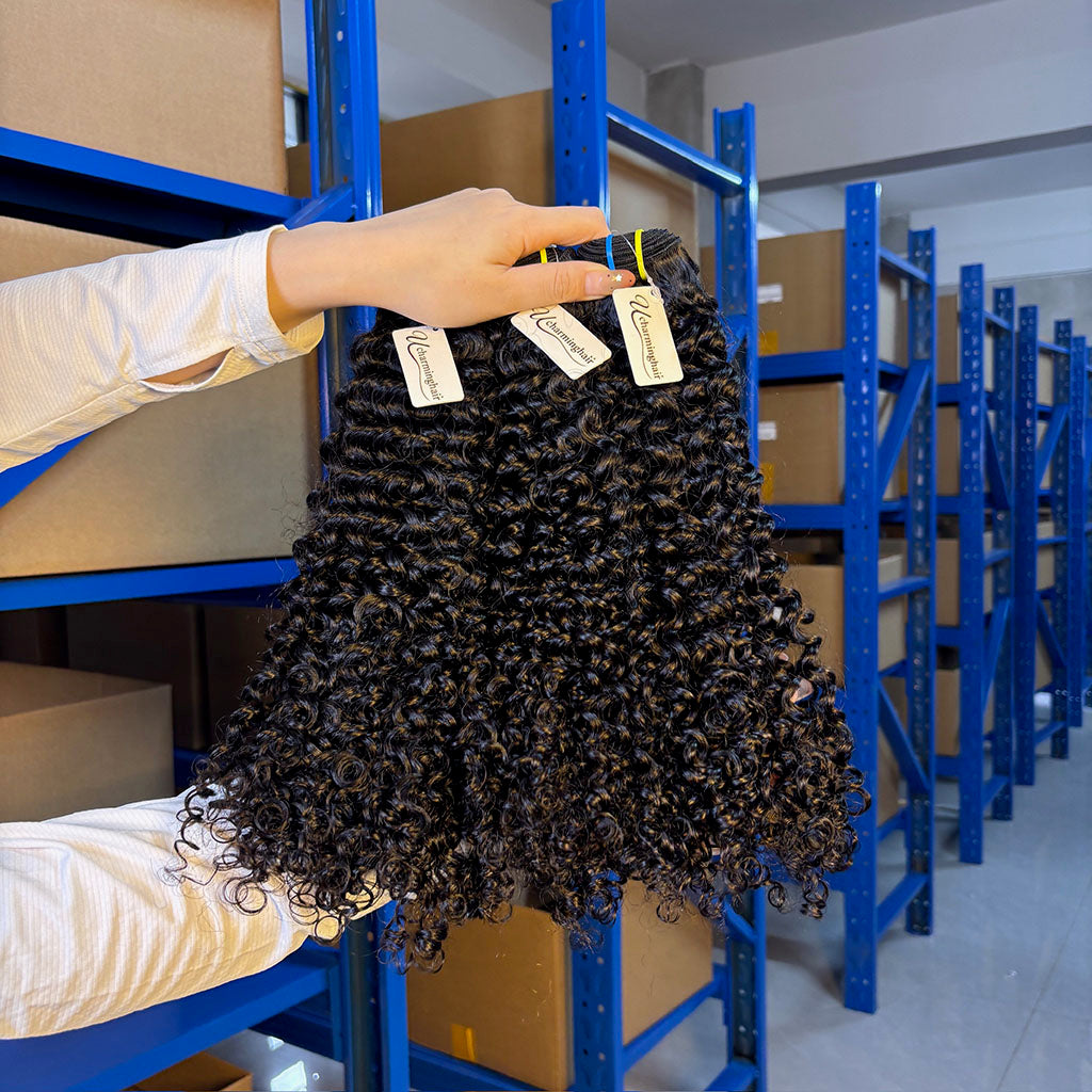 Kinky Curly Raw Vietnamese & Indian Human Hair Extensions Wholesale – Double Drawn Bundles, Thick & Tangle-Free &  ucharminghair