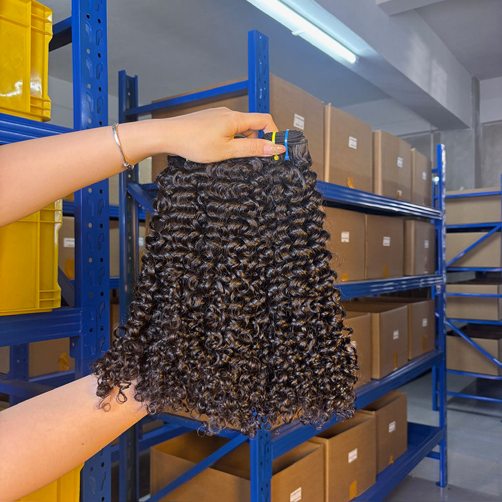 Kinky Curly Raw Vietnamese & Indian Human Hair Extensions Wholesale – Double Drawn Bundles, Thick & Tangle-Free &  ucharminghair