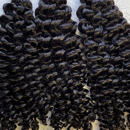 Raw Kinky Curly Bulk Hair – Double Drawn, Full &amp; Thick, No Shedding, High Quality