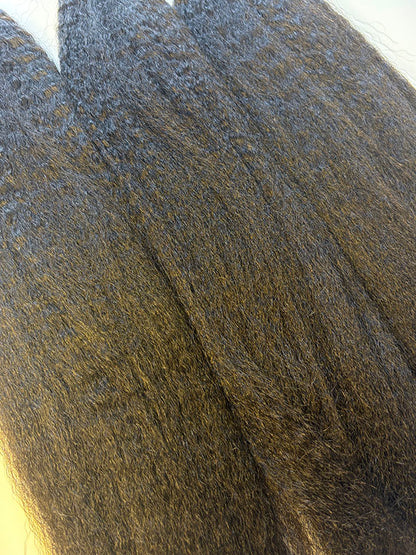 Afro Kinky Straight Raw Human Hair Bundles – Super Double Drawn, Full & Thick, No Shedding, High Quality