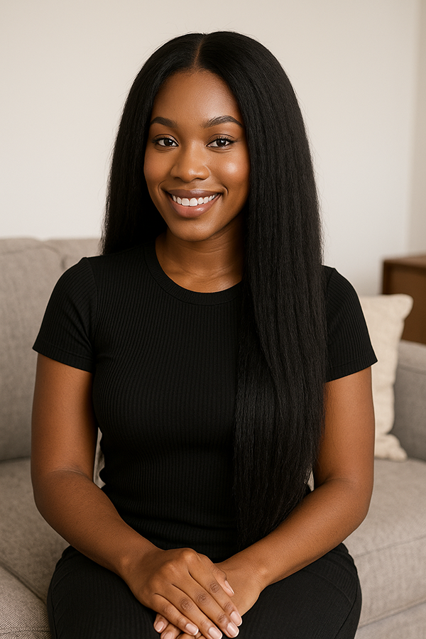 Afro Kinky Straight Raw Human Hair Bundles – Super Double Drawn, Full & Thick, No Shedding, High Quality