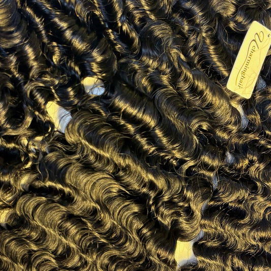 Wholesale Raw Burmese Curly Human Hair Bundles – Double Drawn, 100% Raw Hair for Wig Making & Salons & UCharminghair