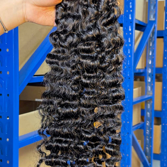 Wholesale Raw Burmese Curly Human Hair Bundles – Double Drawn, 100% Raw Hair for Wig Making & Salons & UCharminghair