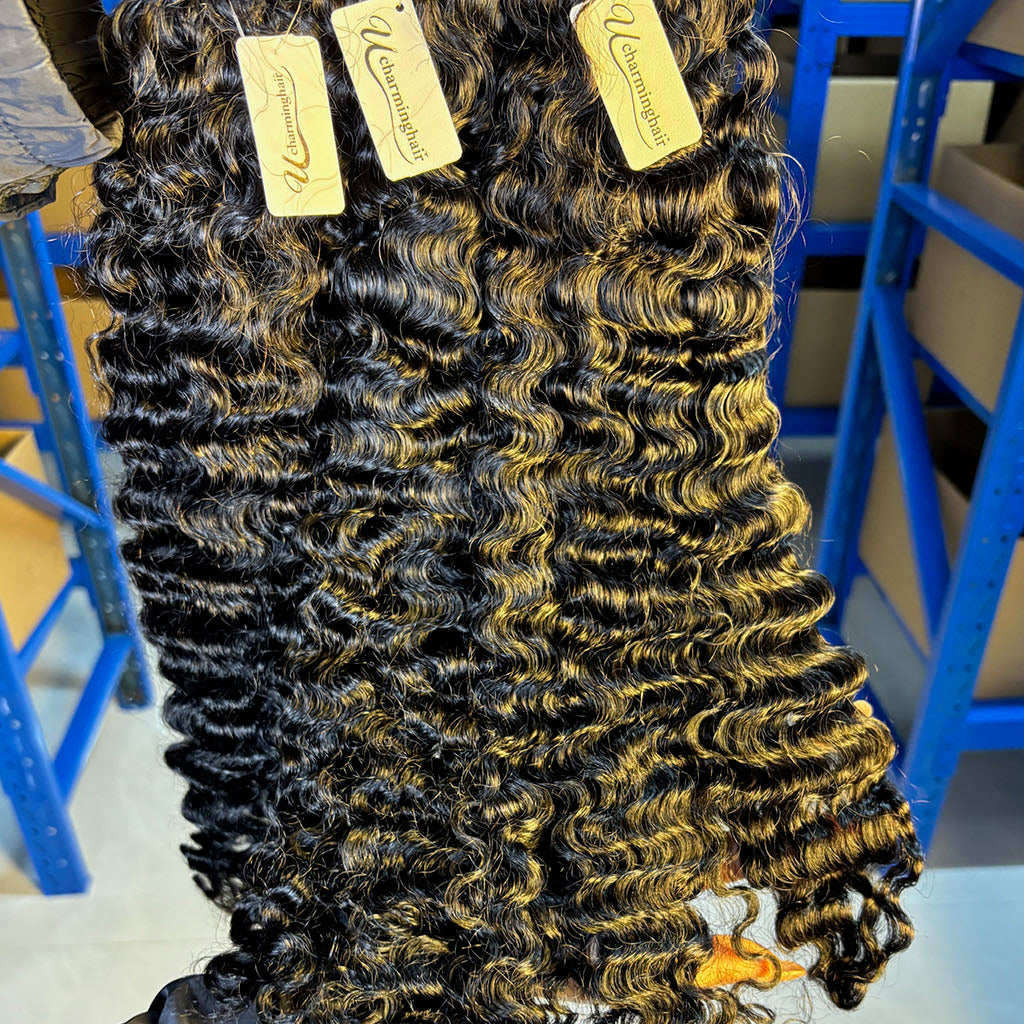 Wholesale Raw Burmese Curly Human Hair Bundles – Double Drawn, 100% Raw Hair for Wig Making & Salons & UCharminghair