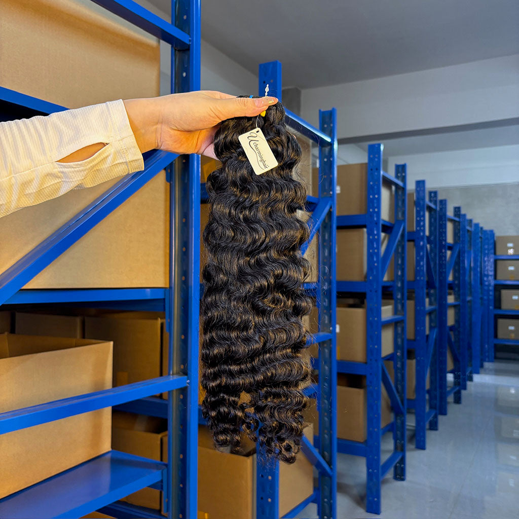 Wholesale Raw Burmese Curly Human Hair Bundles – Double Drawn, 100% Raw Hair for Wig Making & Salons & UCharminghair