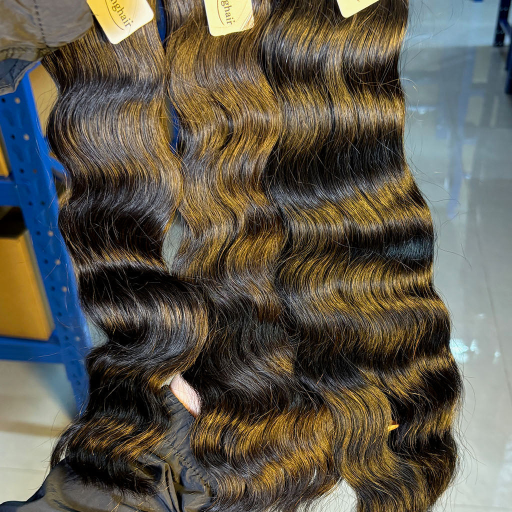 100% Raw Vietnamese & Indian loose Deep  Hair Bundles – Double Drawn, Natural Black, Tangle-Free, Thick & Soft | Wholesale for Black Women &  ucharminghair