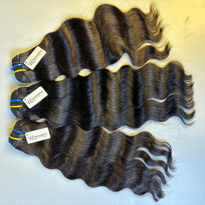 100% Raw Vietnamese & Indian loose Deep  Hair Bundles – Double Drawn, Natural Black, Tangle-Free, Thick & Soft | Wholesale for Black Women &  ucharminghair