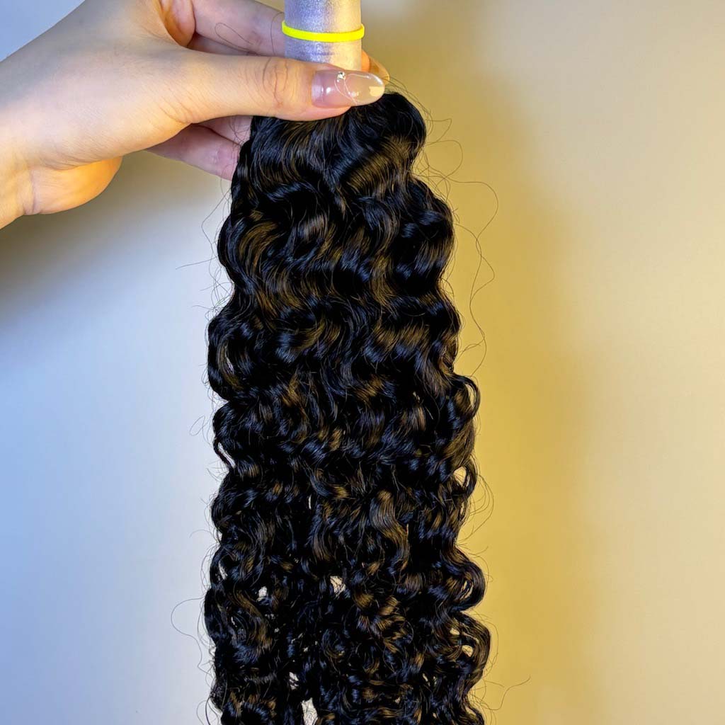 Raw Burmese Curly Bulk Hair – Double Drawn, Full &amp; Thick, No Shedding, High Quality