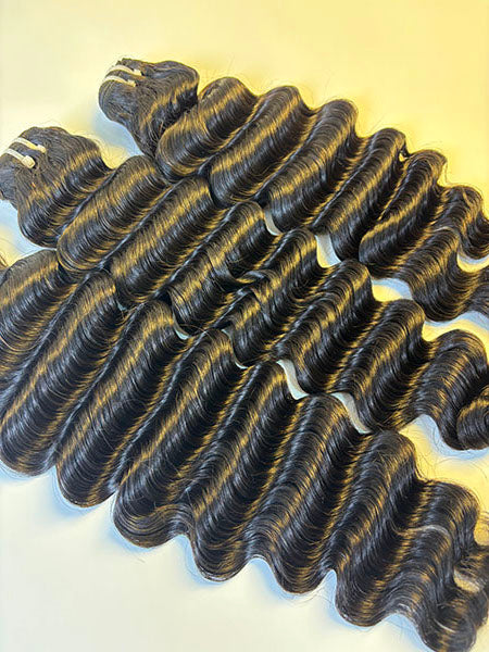 100% Raw Vietnamese & Indian loose Deep  Hair Bundles – Double Drawn, Natural Black, Tangle-Free, Thick & Soft | Wholesale for Black Women &  ucharminghair