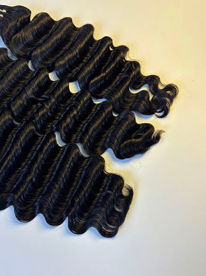 100% Raw Vietnamese & Indian loose Deep  Hair Bundles – Double Drawn, Natural Black, Tangle-Free, Thick & Soft | Wholesale for Black Women &  ucharminghair