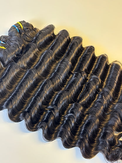 100% Raw Vietnamese & Indian loose Deep  Hair Bundles – Double Drawn, Natural Black, Tangle-Free, Thick & Soft | Wholesale for Black Women &  ucharminghair