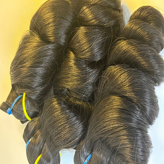 Raw Loose Wave Human Hair Bundles – Super Double Drawn | Natural Black & Blonde | Wholesale for Black Women Hairdressers