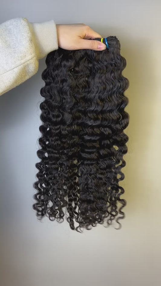 Wholesale Raw Burmese Curly Human Hair Bundles – Double Drawn, Cuticle Aligned, 100% Raw Hair for Wig Making & Salons & UCharminghair