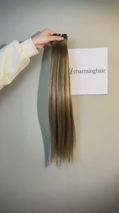 Top Raw A+ Pro Highlight Straight Human Hair Bundles – 16–28 Inch