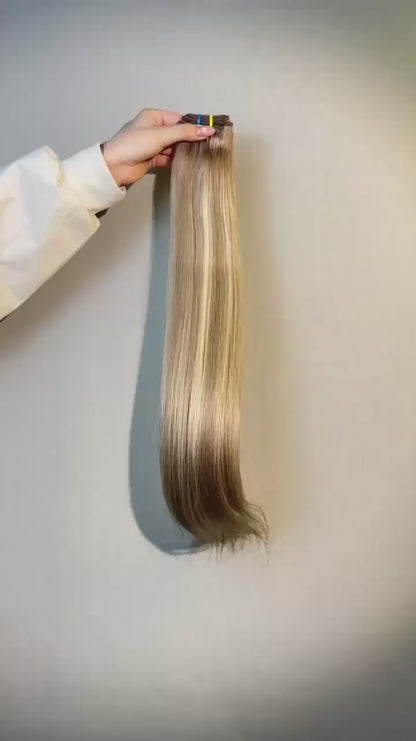 Top Raw A+ Pro Highlight Straight Human Hair Bundles – 16–28 Inch
