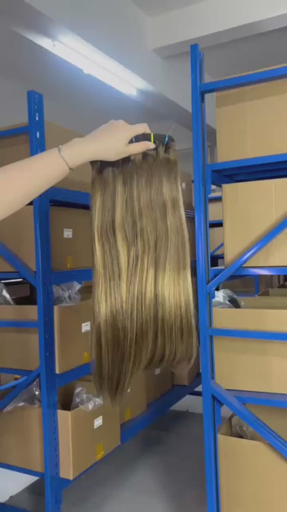 Top Raw A+ Pro Highlight Straight Human Hair Bundles – 16–28 Inch