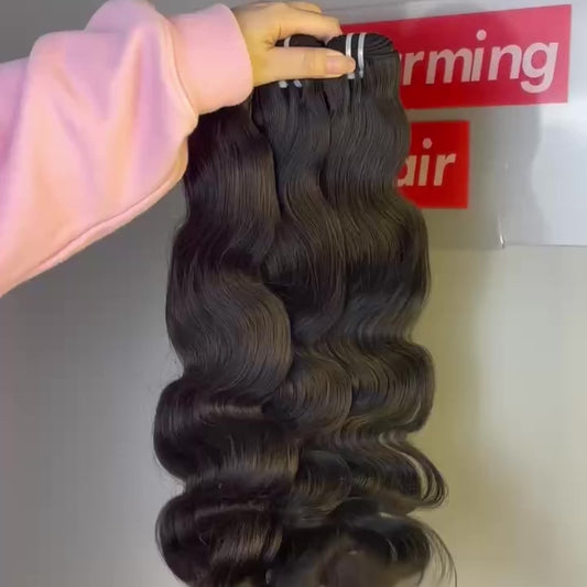 Raw Vietnamese & Cambodian Body Wave Hair Bundles Wholesale – 100% Human Hair, Super Double Drawn, Full & Soft & ucharminghair