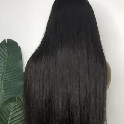 Straight HD Lace Frontal (13x4, 13x6) & Closure (2x6–7x7) Wig – Double Drawn, Cuticle-Aligned, 100% Raw Vietnamese/Indian Human Hair