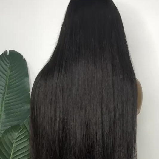 Straight HD Lace Frontal (13x4, 13x6) & Closure (2x6–7x7) Wig – Double Drawn, Cuticle-Aligned, 100% Raw Vietnamese/Indian Human Hair