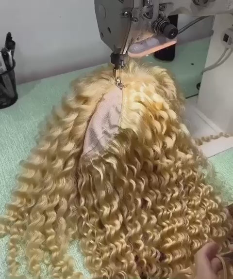 Wholesale 613 transparent lace Wig Water Wave Frontal  13*4 13*6  and 2*6 4*4 5*5 6*6 7*7 Closure  Wig  100% Human Raw Hair
