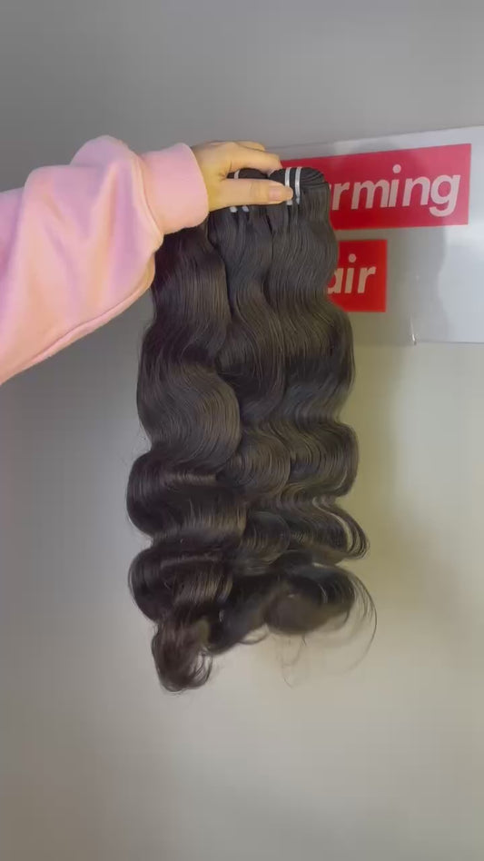 Raw Vietnamese & Cambodian Body Wave Hair Bundles Wholesale – 100% Human Hair, Super Double Drawn, Full & Soft & ucharminghair