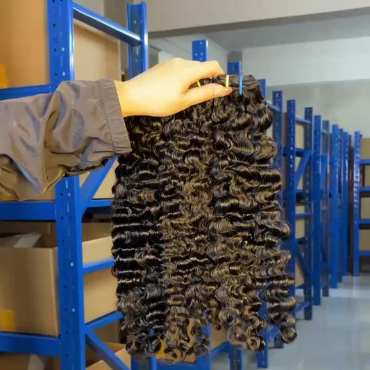 Wholesale Raw Burmese Curly Human Hair Bundles – Double Drawn, 100% Raw Hair for Wig Making & Salons & UCharminghair