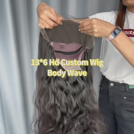 Body Wave HD Lace Frontal (13x4, 13x6, 360) & Closure (4x4–7x7) Wig – Transparent, Small Knots, 100% Raw Human Hair