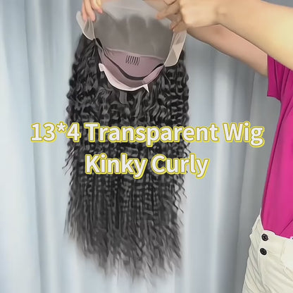 Wholesale Raw Kinky Curly Transparent HD Lace Wig – 13x4, 13x6, 360 Frontal & 4x4–7x7 Closure, Double Drawn 100% Human Hair for Natural Black Women Styles