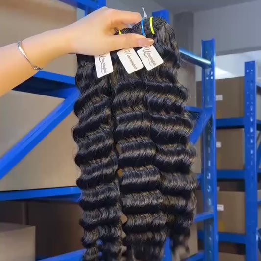 Wholesale Loose Deep Wave Raw Human Hair Bundles – Super Double Drawn, Thick & Smooth for Hairdressers&  ucharminghair