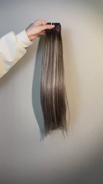 Top Raw A+ Pro Highlight Straight Human Hair Bundles – 16–28 Inch