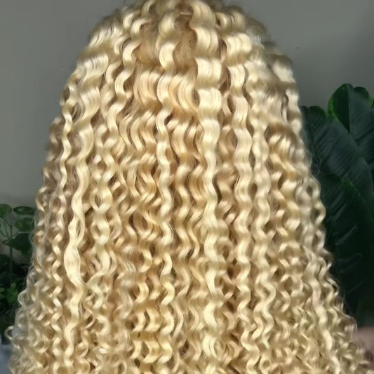 Wholesale 613 HD wig Kinky Curly  Frontal  13*4 13*6  and 2*6 4*4 5*5 6*6 7*7 Closure  Wig  100% Human Raw Hair