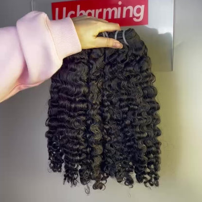 Wholesale Raw Burmese Curly Human Hair Bundles – Double Drawn, 100% Raw Hair for Wig Making & Salons & UCharminghair
