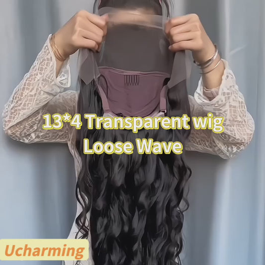 Loose Wave HD Lace Frontal (13x4, 13x6, 360) & Closure (4x4–7x7) Wig – Transparent Lace, Super Double Drawn, 100% Raw Human Hair for Black Women