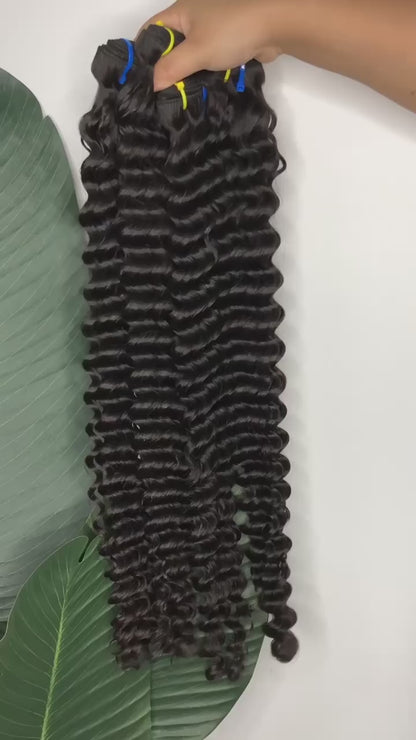 Wholesale Loose Deep Wave Raw Human Hair Bundles – Super Double Drawn, Thick & Smooth for Hairdressers&  ucharminghair