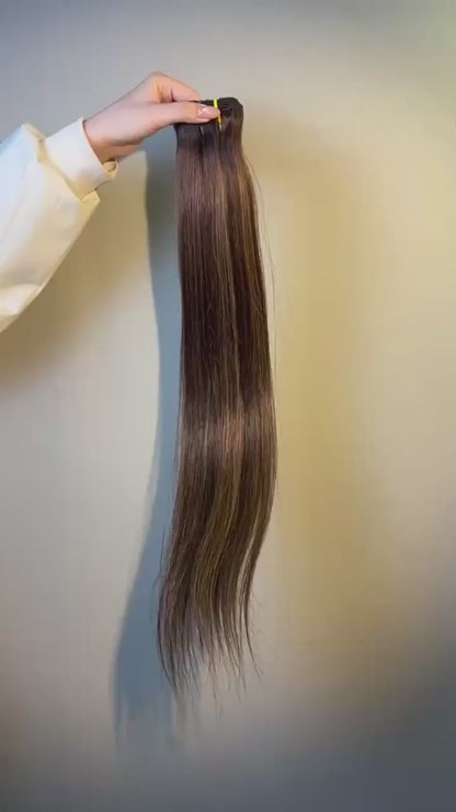Top Raw A+ Pro Highlight Straight Human Hair Bundles – 16–28 Inch
