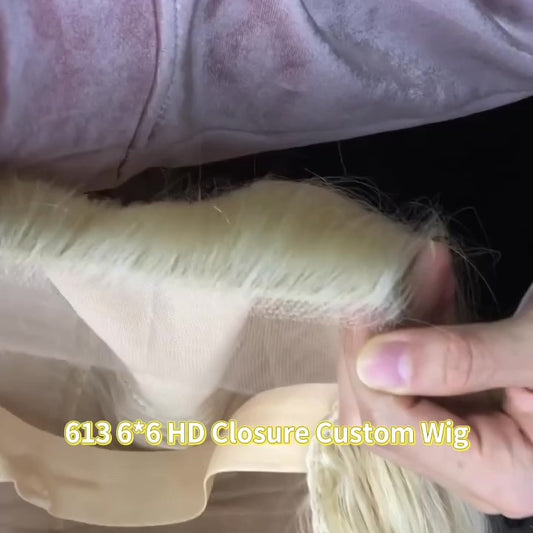 Wholesale 613 HD wig Body Wave Frontal  13*4 13*6  and 2*6 4*4 5*5 6*6 7*7 Closure  Wig  100% Human Raw Hair