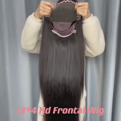 Straight HD Lace Frontal (13x4, 13x6) & Closure (2x6–7x7) Wig – Double Drawn, Cuticle-Aligned, 100% Raw Vietnamese/Indian Human Hair