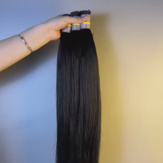 Raw Straight Bulk Hair – Double Drawn, Full &amp; Thick, No Shedding, High Quality