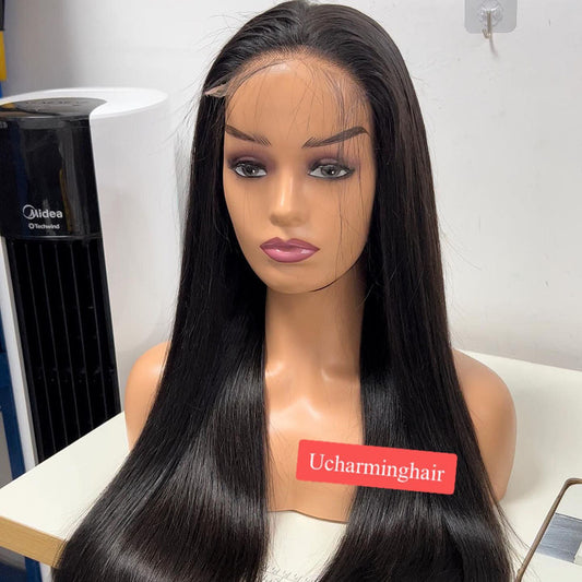 Straight HD Lace Frontal (13x4, 13x6) & Closure (2x6–7x7) Wig – Double Drawn, Cuticle-Aligned, 100% Raw Vietnamese/Indian Human Hair