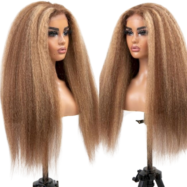 Wholesale 613 transparent lace Wig Kinky Straight Frontal  13*4 13*6  and 2*6 4*4 5*5 6*6 7*7 Closure  Wig  100% Human Raw Hair